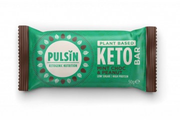 Pulsin Mintsjokolade og peanøtt Keto Bar