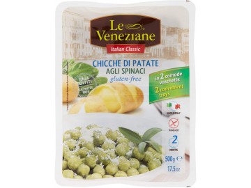 Le Veneziane gnocchi med spinat