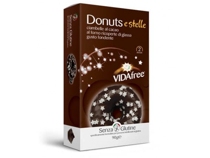 Vidafree Donut med mørk sjokolade