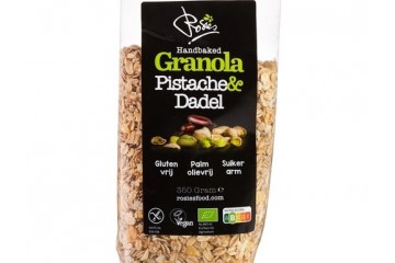 Rosies granola med pisatsj og daddel