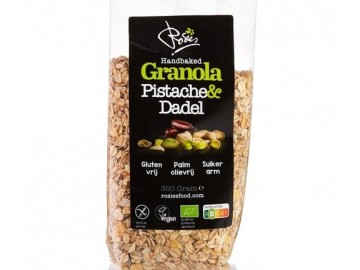 Rosies granola med pisatsj og daddel